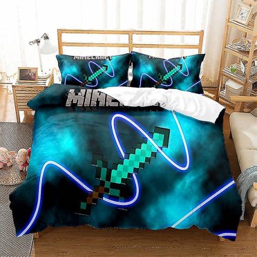 Minecraft Series Three-piece Duvet Cover Sanded Two-piece Set A