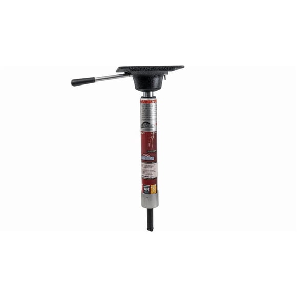 Springfield Marine Piédestal de Siège de Bateau 1612401-A Piédestal à Hauteur Réglable; Hauteur du Poteau de 16 Pouces à 22-3/8 Pouces; Anodisé; Aluminium; Code ABC H-31 B; avec Support de Siège