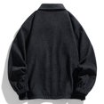 thumbnail image 3 of RXIRUCGD Manteau à Capuche Décontracté pour Homme, Coupe Ample, Uni, à Manches Longues, Sans Capuche, Manteaux d'Extérieur Décontractés, Noir, Taille : M, 3 of 6