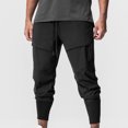 thumbnail image 1 of Rollback $10 & under Mrasaso Sweatpants for Men, Men's Solid Drawstring Quick Drying Pinching Training Pants Quick Drying Hiking Pants Trousers, 1 of 7