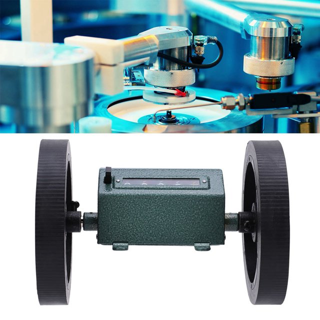Roller Type Yard Counter 5 Digit Meters Rolling Mechanical Length Counter Z96-F for Measuring Textile Printing Artificial Leather, Transmissions 0-9999.9 Length Meter Counter