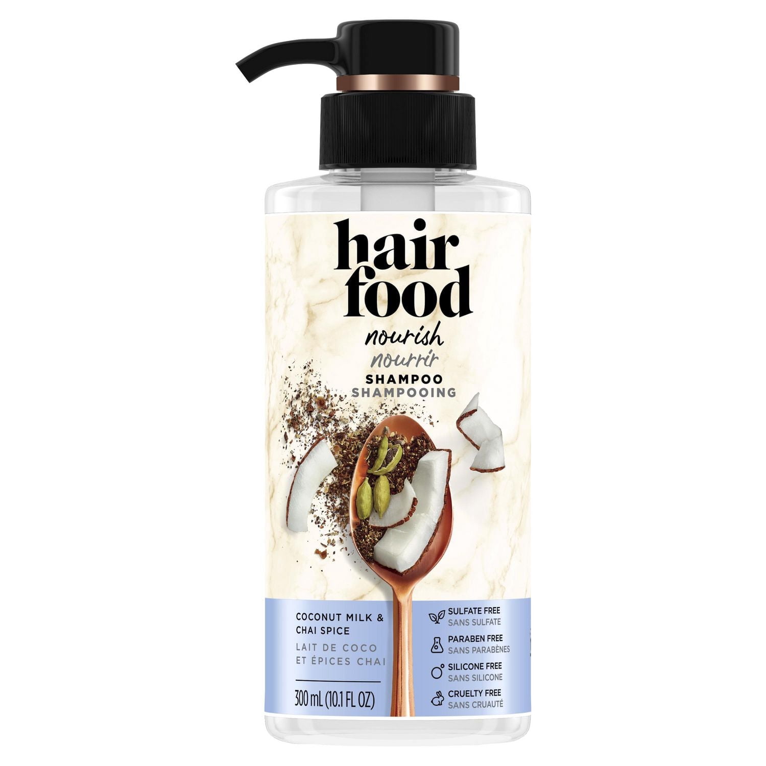 Hair Food Coconut & Chai Spice Sulfate Free Shampoo, Dye Free Nourishment