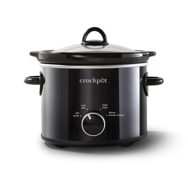 Crock-Pot 2-Quart Classic Slow Cooker, Feeds 2+ People, Black