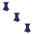 thumbnail image 3 of Wweixi Ensemble Polyvalent de Table Cocktail Élastique Convenant à Toute Occasion Polyester Écologique Violet 3Ensemble, 3 of 6