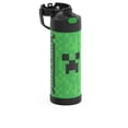 thumbnail image 2 of Thermos Kids Stainless Steel Vacuum Insulated Funtainer Water Bottle with Spout Lid, 470 ml, Minecraft, 2 of 6