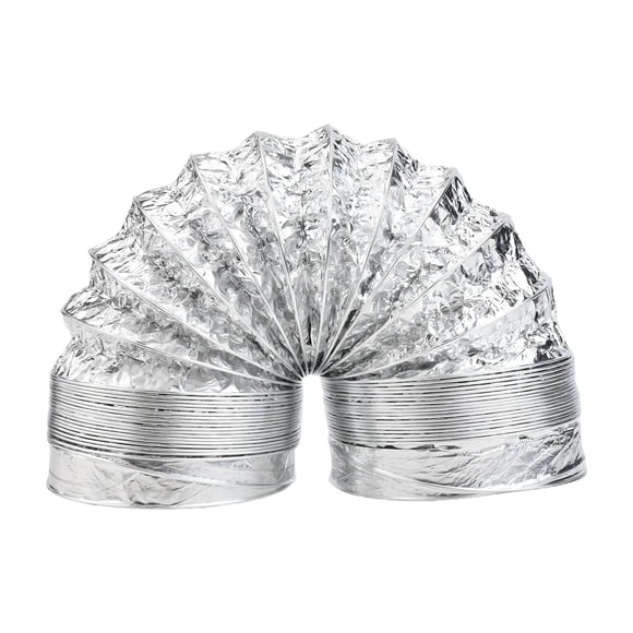 Tuyau d'Aération en Papier D\'aluminium Tuyau Flexible Conduit de Ventilation Accessoire Hydroponique Hotte de Cuisinière Tuyau d'Évacuation Chauffe-Eau Tuyau de Conduit