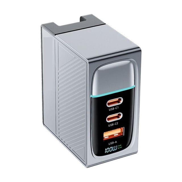 100W Charger QC4.0 PD 67W 65W PPS Display Portable Multi USB Type C Fast Charger For Laptop Tablet ,Portable Station