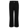 thumbnail image 4 of JMYHOAM Jeans for Women Ladies' Elastic Wide Leg High Waist Versatile Loose Straight Leg Jeans, 4 of 8