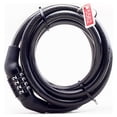 thumbnail image 1 of Dvkptbk Fireproof Plastic Car Lock Bike Cable Basic Self Coiling Resettable Combination Cable Bike Locks Bike Accessories, 1 of 3