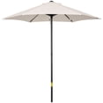 thumbnail image 1 of Outsunny Parasol de Patio 6,6 Pi, Parasol d'Extérieur avec 6 Baleines, Blanc Crème, 1 of 10