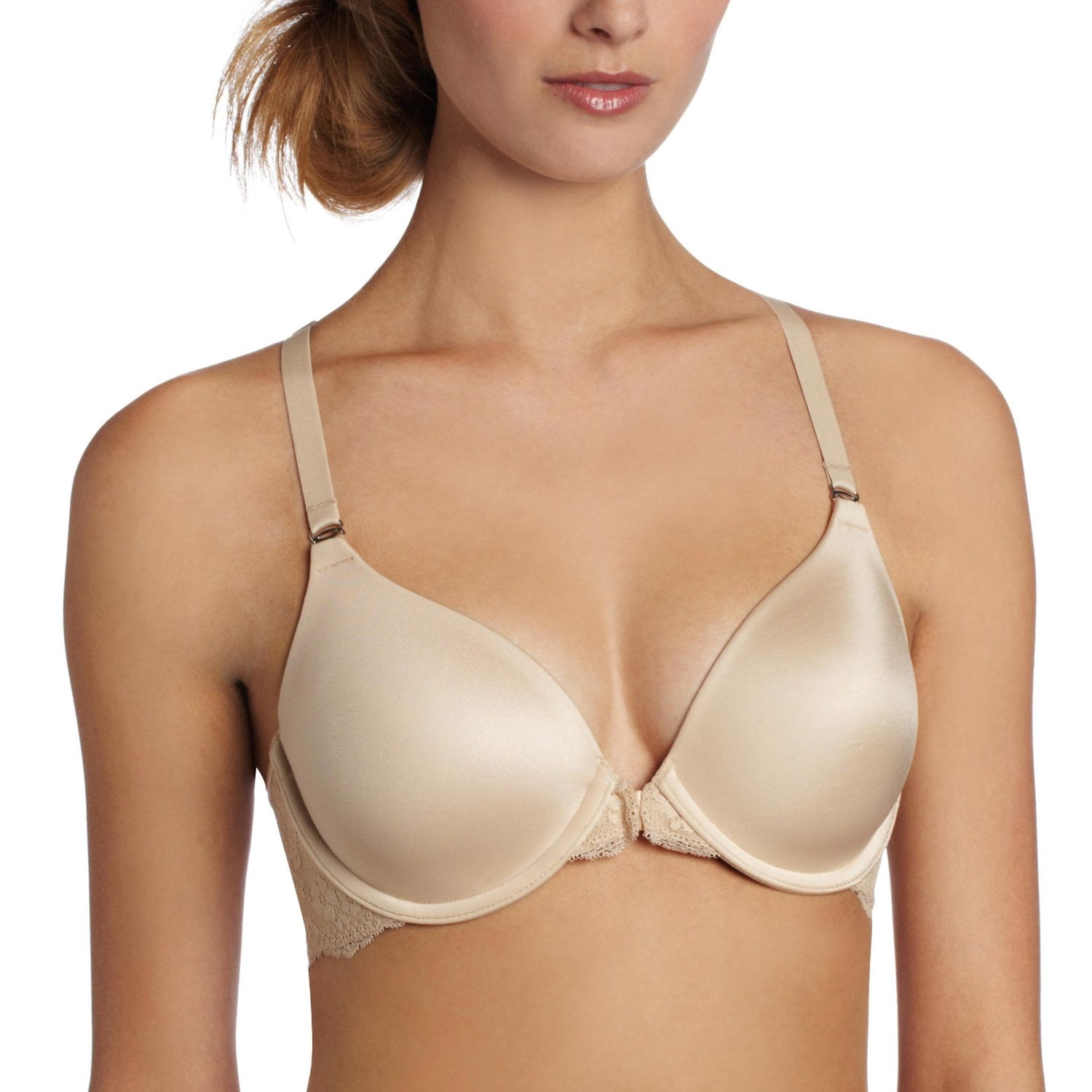 Maidenform Womens Pure Genius T-Back Bra with Lace - Best-Seller, 34DD
