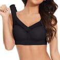 thumbnail image 1 of Timegard 3pc Bras for Women Wireless Comfy Breathable Full Coverage High Support Back Smoothing Everyday Bra, 1 of 7
