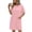 🔥 Pink, variant on Sentmoon Shirt Dresses for Women with Pockets Crew Neck Solid Color Cute Summer Dresses for Women Short Sleeve Regular Fit Summer Vacation Essentials for Women Maxi Dress for Work and Office XL