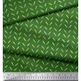 thumbnail image 2 of Soimoi Green Velvet Fabric Brush Stroke Abstract Printed Fabric 1 Yard 58 Inch Wide, 2 of 3