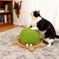 thumbnail image 4 of Dvkptbk Density Board Cat Toys Turtle Shaped Cats Scratching Board Plumb Wear Counteractive and Non Shedding Cats Scratching Post Turntable Hemps Rope Claw Board Cats Toy Turtle Home Essentials, 4 of 7