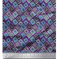thumbnail image 1 of Soimoi Cotton Duck Fabric Square Geometric Print Fabric by Yard 42 Inch Wide, 1 of 3
