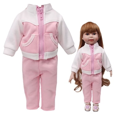 LSLJS Ensemble de Vêtements de Sport à la Mode pour Poupée American de 18 Pouces, Accessoire de Vêtements pour Fille, Jouet, Costume de Poupée
