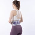 thumbnail image 4 of Back Support Belt Adjustable Steel Plates | 4 Reinforced Spring Splints | Breathable Polyester Material | Posture Corrector | Relieves Back Pain | Waist Brace | 90x15cm | 1 PC | Black or Purple, 4 of 6