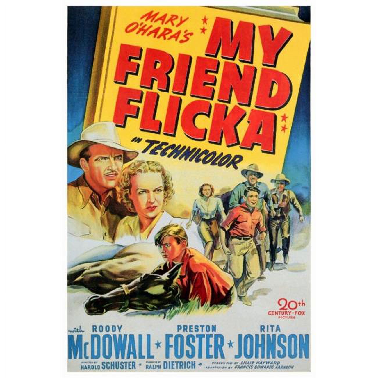 Posterazzi MOVCF7299 Affiche de Film Mon Ami Flicka - 27 x 40 Po