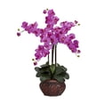 thumbnail image 3 of Phalaenopsis w/Decorative Vase Silk Flower Arrangement, 3 of 5