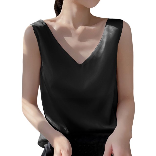 HNMKIU Tank Tops For Women Plus Size Fashionable V Neck Loose Pullover Tank Tops For Women With Sleeveless Tops