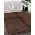 thumbnail image 2 of Ahgly Company Tapis d'Intérieur Carré Abstrait Marron, 3 Pieds Carré, 2 of 6