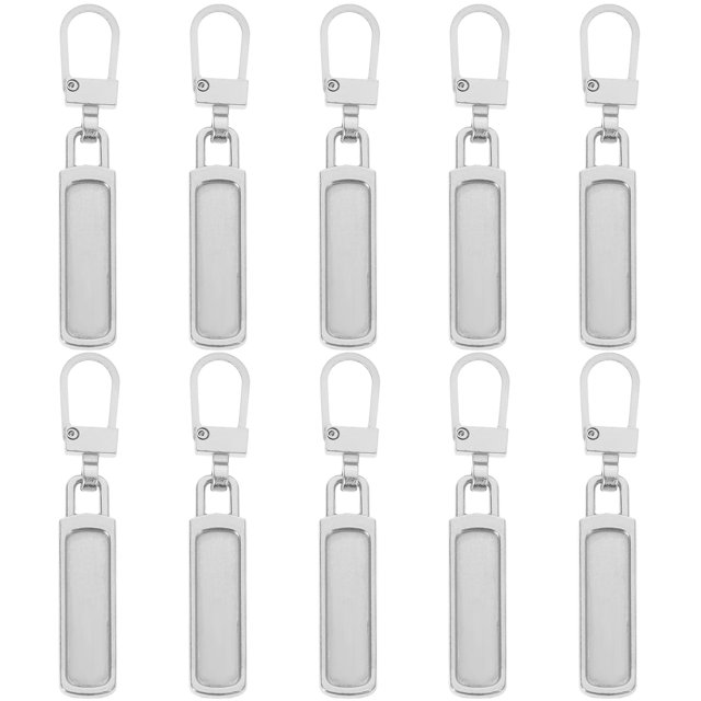 10pcs Replacement Zipper Pulls Detachable Zipper Slider Metal Zipper Repair Kit