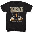 thumbnail image 1 of Scarface Gold Logo Black Adult T-Shirt, 1 of 2