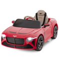 thumbnail image 1 of Costway 12V Licensed Bentley Bacalar Kids Electric Ride-on Car with Remote Control Red, 1 of 10