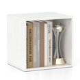 thumbnail image 1 of Costway 1 PCS Organiseur de Rangement en Cubes Empilable Étagère Ouverte pour Petit Espace Système de Rangement Blanc, 1 of 9