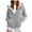 Grey, variant on felwors Womens Fleece Lined Zip Up Hoodie Thermal Warm Sherpa Pullover Sweatshirts Love Heart Print Sweaters Cute Tops Blue, XL