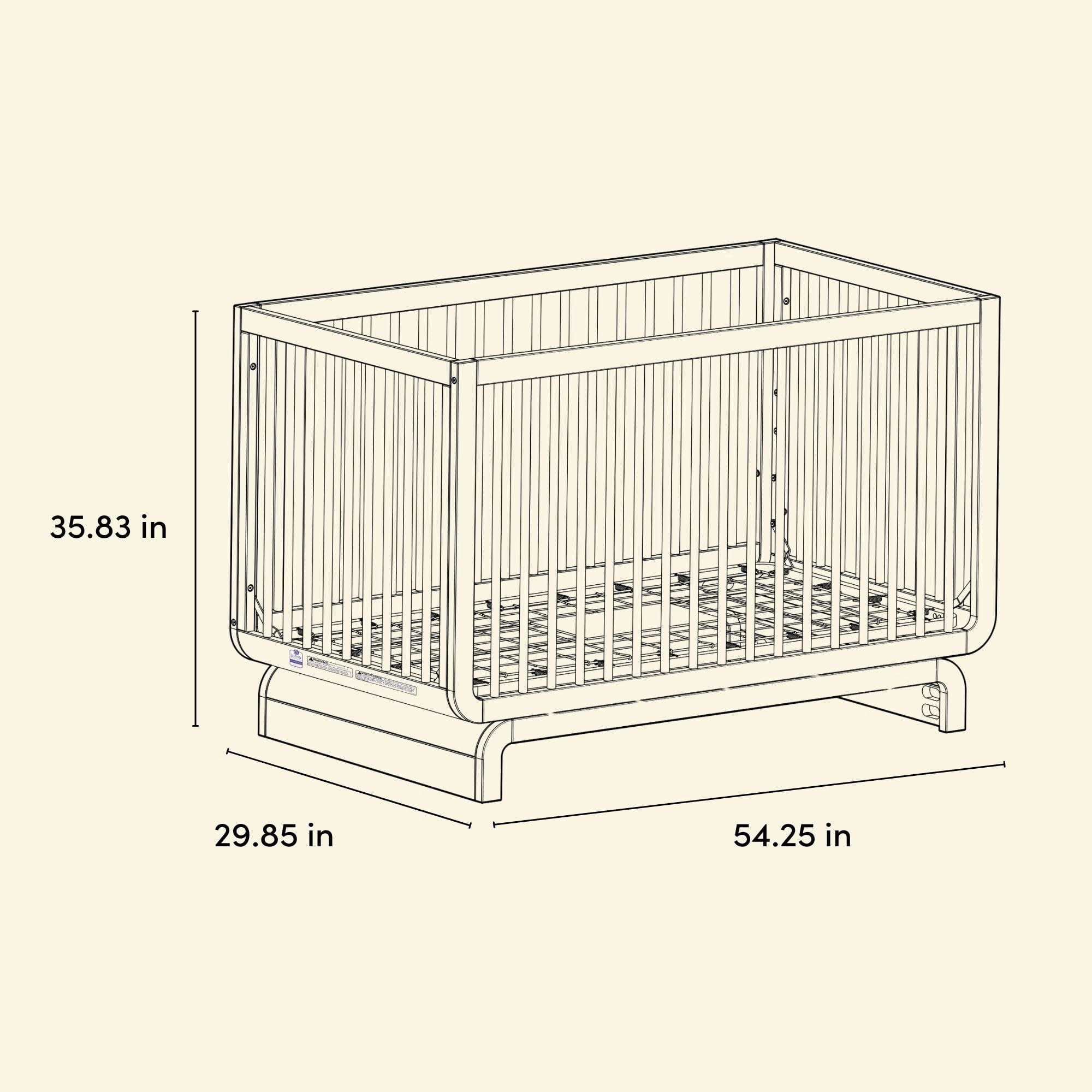 Lit de Bébé 5-en-1 Santorini de Storkcraft