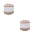 thumbnail image 3 of bedienty Knitting Thread Cotton Crochet Yarn Embroidery Clothes Sweater Weave Line DIY light brown 2Set, 3 of 6