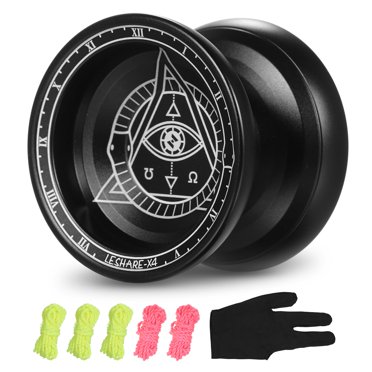 Professional Yo-Yo Competition Aluminum Yo-Yo Yo-Yo Gift with String and Gloves
