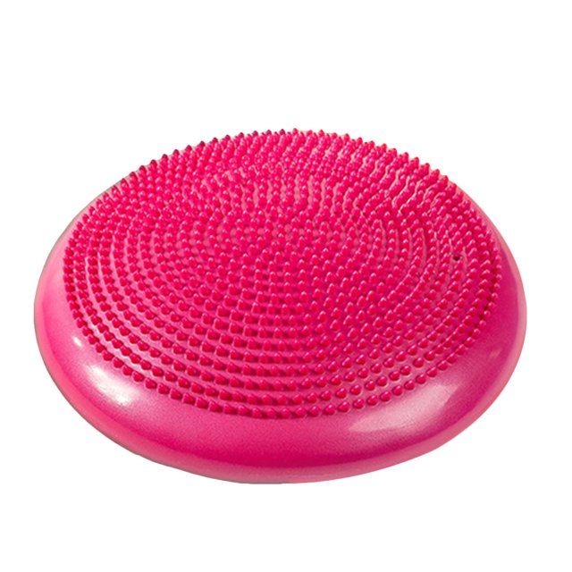 Miangastore Inflated Stability Wobble Cushion Extra Thick Core Balance-Disc Wiggle Seat for Improving Core Strength Relieving Back Pain (Pink)