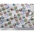 thumbnail image 3 of Soimoi Rayon Fabric Frame,Jug & Flower Pot Patchwork Printed Craft Fabric by The Yard 42 Inch Wide, 3 of 3