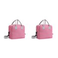 thumbnail image 4 of Transemion Fashionable Cooler Bags Stay Trendy While Keeping Food Cool And Fresh Polyester Portable With Should Strap rose red 2Set, 4 of 6