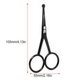 thumbnail image 2 of 105 MM Mustache Scissors Fashionable Durable Different Colors Exquisite Appearance Easy Installment High Gloss Beauty Clipper Black, 2 of 6