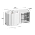 thumbnail image 3 of Dvkptbk Makeup Storage Rotating Makeup Organizer Countertop-Large Cosmetic Organizer Countertop-Bathroom Cosmetic Storage with Brush- Vanity Make up Organizer Caddy Storage & Organization, 3 of 7