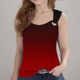 thumbnail image 2 of StSilkitty Débardeurs pour Filles Dégradé Sans Manches Col Ras du Cou Chemises Été Plage Léger Doux Vacances Blouses Décontractées, 2 of 4