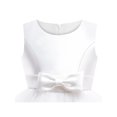 thumbnail image 4 of Girls Dress Sleeveless White Ball Gown Wedding Party Pageant 6 Years, 4 of 5