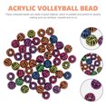 thumbnail image 2 of 100 Pcs Perles de Volleyball Rondes Perles Acryliques pour Décoration Jouets pour Enfants Projets d'Artisanat, 2 of 8