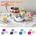 thumbnail image 1 of Iumwxz Potholders Set Trivets Set Cotton Thread Weave Hot Pot Holders Set (Set of 3) Stylish Hot Mats,Spoon for Cooking and Baking By Diameter 7 Inches Kitchen Utensil Set Blue Cotton Reduced Price, 1 of 6