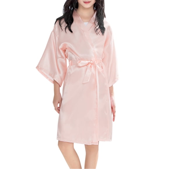 Children Baby Kid Girl Print Summer Kimono Robes Bathrobe Sleepwear Clothes Coat