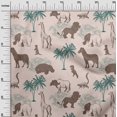 thumbnail image 3 of oneOone Polyester Spandex Light Beige Fabric Tropical Animal Craft Projects Decor Fabric Printed By The Yard 56 Inch Wide, 3 of 4
