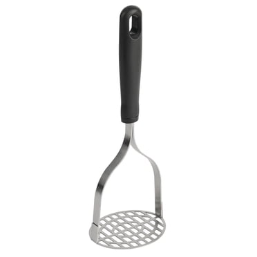 Mainstays Stainless Steel Potato Masher, Black