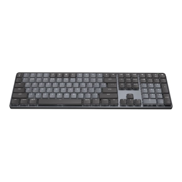 Logitech MX Mechanical Wireless Illuminated Keyboard - Keyboard - full size - backlit - wireless - Bluetooth LE - key switch: Tactile Quiet
