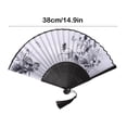 thumbnail image 4 of Feltree Classical Antique Style Fan Folding Fan Summer Tassel Model Portable Fan Paper Fan, 4 of 8