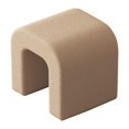 thumbnail image 3 of Elodie Vanity Stool Decorative Fleece Foot Stool for Living Room Hallway Home Decor Khaki, 3 of 8