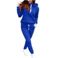 thumbnail image 1 of Timegard Womens 2 Piece Outfits Drawstring Hooded Long Sleeve Pullover Sweatshirt Cinch Bottom Sweatpants with Pockets Sets, 1 of 7